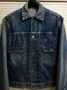 【極上】濃紺 40-38 507XX 革パッチ期 50年代 鬼ヒゲ イエローステッチ リーバイス LEVIS 501XX 506XX 557 558 501 505 ビッグE 70505