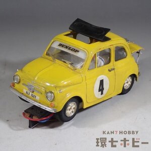 2WT35◆⑮当時物 メーカー不明 1/24?1/32? フィアット500 FIAT スロットカー 動作未確認 ジャンク/COX レベル プラフィット さかつう 送60