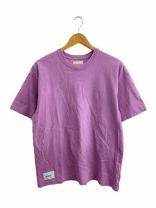 WTAPS◆Tシャツ/3/コットン/パープル/241ATDT-CSM29