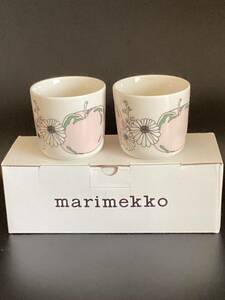 ◎【未使用】　マリメッコ　タルフリ　(2個セット　箱入り)　ラテマグ　marimekko