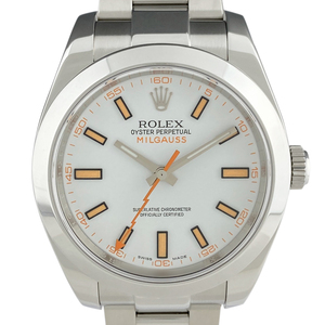 ロレックス ROLEX ミルガウス 116400 腕時計 SS 自動巻き ホワイト メンズ 【中古】