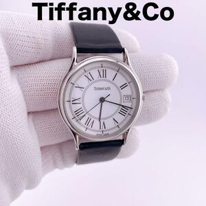 【美品】ティファニー Tiffany&Co ローマン クラシック 時計 稼働