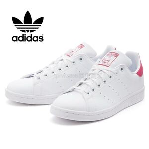 新品未使用 adidas【24cm】スタンスミス STAN SMITH J スニーカー アディダス STANSMITH シューズ 白 ピンク 靴 ジュニア 7522