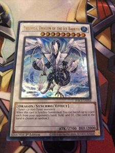 Yugioh Trishula, Dragon of the Ice Barrier HAC1-EN054 Duel Terminal Ultra 1st E 海外 即決