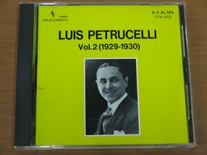 CD LUIS PETRUCHELLI Vol.2 (1929-1930) CTA-202 中古品 CLUB TANGO ARGENTINO ルイス・ペトゥルチェーリ