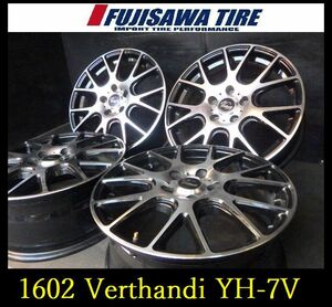 【1602】T4110204◆Verthandi YH-7V ホイール◆17x7J 5穴 PCD114.3 +53◆4本　ノア ヴォクシーなど