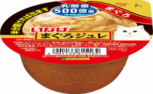 （まとめ買い）いなばペットフード まぐろジュレ 乳酸菌入り まぐろ 65g 猫用フード 〔×24〕