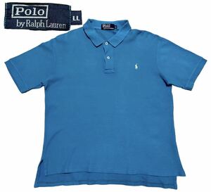 90s 大きいサイズ ポロ バイ ラルフローレン 鹿の子 ポロシャツ　　ワンポイント Polo by Ralph Lauren ナイガイ 90年代 ビンテージ 柳8033