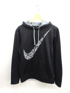 KZ534★NIKE THERMA-FIT KO グラフィック スウォッシュ フーディー★M★黒★ナイキ