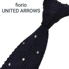 【美品】fiorio PER UNITED ARROWS ニットタイ ドット柄