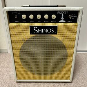 【極美品】SHINOS & L ROCKET ホワイト ギターアンプ