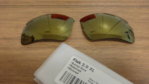 ★処分価格★オークリー フラック 2.0 XL 用 カスタム偏光レンズ BRONZE GOLD Color Polarized 新品 Flak 2.0 XL 