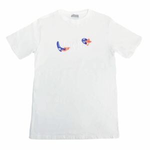 美品 DIOR×KENNY SCHARF ディオール Tシャツ カットソー 刺繍ロゴ オム ケニーシャーフ 193J685D0554 コットン100% メンズ