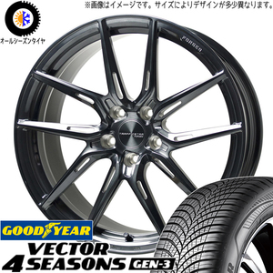 225/55R19 オールシーズンタイヤホイールセット クラウンクロスオーバー etc (GOODYEAR Vector & TRAFFICSTAR TSF-02 5穴 114.3)