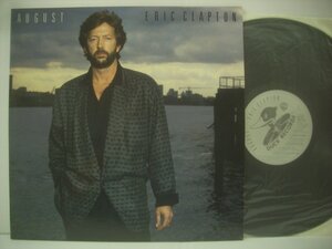 ■ USA盤 LP 　ERIC CLAPTON / AUGUST エリック・クラプトン オーガスト YMO ビハインドザマスクのカバー 1986年 ◇r40906