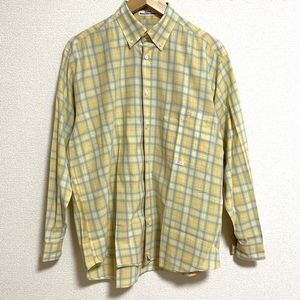 #apc PAPAS WALL GUY SHIRT パパス Papas シャツ M 黄色 水色 チェック柄 メンズ [782318]