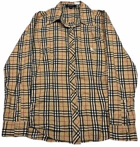 ss77 BURBERRY バーバリー 長袖シャツ ノバチェック チェック柄 LONDON M ハイブラ 古着 カジュアル