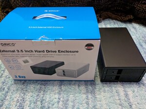 0611u3039　ORICO 3.5インチ ハードディスクケース USB3.0接続 HDDケース SATA3.0対応 全アルミボディ ブラック 9528RU3-BK 本体のみ