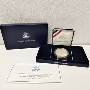 ●○#5263【記念銀貨】ソルトレイクシティ オリンピック 2002 1ドル銀貨 プルーフ SALTLAKE UNITED STATES MINT 26.73g SV900○●