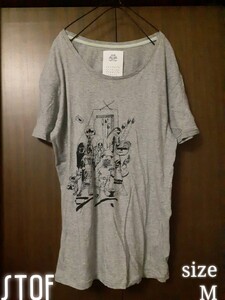 STOF ストフ 柄の カットソー Tシャツ