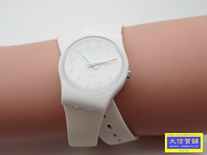 SWATCH スウォッチ レディース クォーツ ダブルストラップ ホワイト 中古B+ 【送料無料】 B-2264