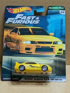 Hot Wheels ホットウィール Nissan Skyline GT-R (BCNR33) FAST&FURIOUS