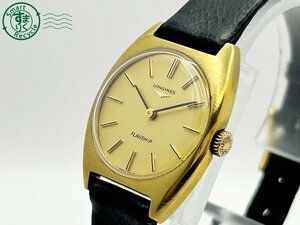 2405605415　◇ LONGINES ロンジン FLAGSHIP フラッグシップ 手巻き 17石 4019 805 Cal.5601 ゴールド文字盤 レディース 腕時計 中古