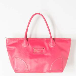 美品 MARC BY MARC JACOBS バッグ 型押し トート ピンク