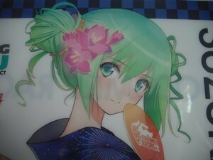 【初音ミク レーシングミク 2018 夏★クリアファイルH】TONY 妖精ミク イラスト 浴衣 花火柄和服 団扇 GOODSMILE RACING ワンフェス WF2018