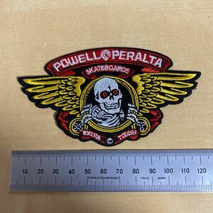 デッドストック POWELL PERALTA WING RIPPER パウエル ペラルタ ウィングリッパー 　patch ＰＯＷＥＬＬ 80Ｓ　　 ワッペン　2