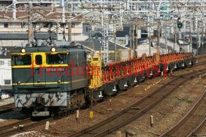 鉄道写真 03097:EF65-1124＋チキ 工臨