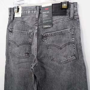 新品 定価14300円 リーバイス バギー ジーンズ 黒 ウォッシュ ブラック W25 レディース M L Levi