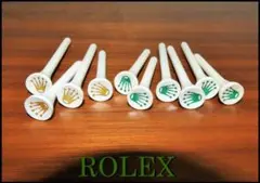 ROLEX ゴルフティー 10本セット ロレックス 木製 新品 非売品 白 レア