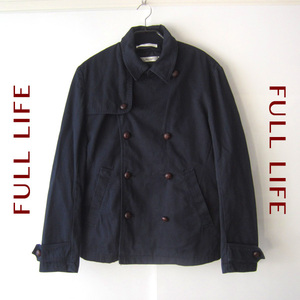 美品　FULL LIFE／フルライフ★　取外しライナー付きトレンチジャケット　ネイビー