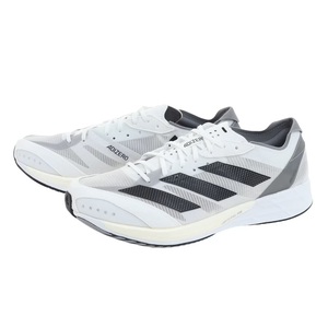 アディダス 30cm アディゼロ ジャパン 7 ワイド ホワイト ブラック 税込定価15400円 adidas ADIZERO JAPAN 7 WIDE ランニングシューズ