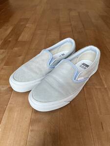 ENGINEERED GARMENTS × VANS(エンジニアド ガーメンツ × バンズ)ブルーグレー US8.5(26.5cm) スリッポン ネペンテス