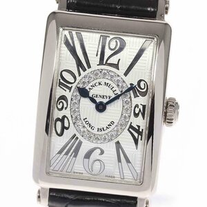 ★箱付き【FRANCK MULLER】フランクミュラー ロングアイランド アンサンブル K18WG ダイヤ 902QZRELV-RCD1R クォーツ レディース