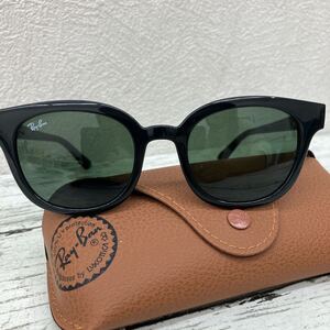 Ray-Ban レイバン サングラス ブラック ケース付き RB4324-F MADE ITALY メガネ【6132】