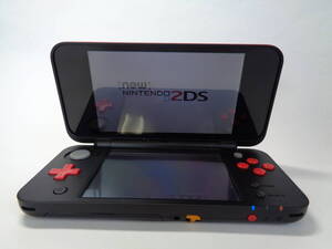 NINTENDO ニンテンドー 2DS LL JAN-001ブラック×レッド 初期化 動作確認済 中古品 管理ZI-107-LP