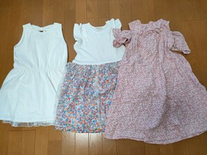 まとめ売り　女の子　140　ワンピース　セット