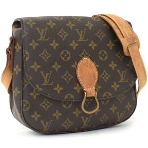 1円 ◆定価14万 美品 LOUIS VUITTON ルイヴィトン ショルダーバッグ サンクルーGM M51242 モノグラム ブラウン◆E.Cseu.tI-01