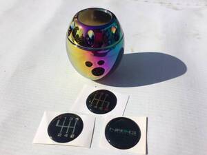 NRG タイプMスタイル shift knob ネオクローム 汎用 6F USDM JDM 正規輸入品 即納 150MC