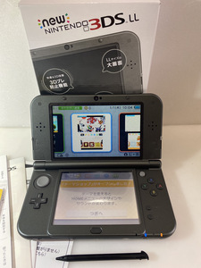 【送料無料 1円～美品 】newニンテンドー3DSLL 本体 メタリックブラック★売切り