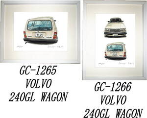 GC-1265 VOLVO 240GL WAGON・GC-1266 VOLVO 240GL WAGON限定版画300部 直筆サイン有 額装済●作家 平右ヱ門 希望ナンバーをお選び下さい。