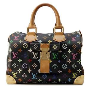 ルイヴィトン ハンドバッグ モノグラム・マルチカラー スピーディ30 M92642 LOUIS VUITTON ヴィトン 黒 ブラック 【安心保証】