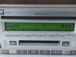 トヨタ純正　MCT-W５５　AM、FM、CD、ＭＤデッキ　②　中古品