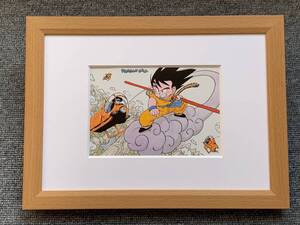 ■鳥山明『ドラゴンボール＜７＞』 B5サイズ 額入り 貴重イラスト 印刷物 ポスター風デザイン 額装品 アートフレーム インテリア