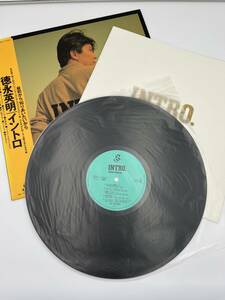 【帯付き】 徳永英明 HIDEAKI TOKUNAGA / INTRO イントロ AY28-16 LP レコード 12インチ さよなら言葉 レイニーブルー 邦楽 長期保管品 351