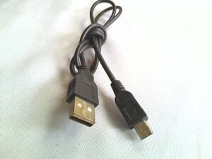 ミニUSBケーブル 　　Aタイプ-miniBタイプ　USB2.0 　約70cm