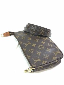 ルイヴィトン　モノグラム　アクセサリーポーチ　ショルダー付きLOUIS VUITTON